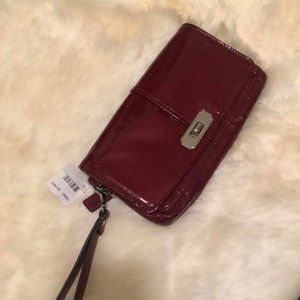 Coach | Red Patent Leather Wristlet/Clutch